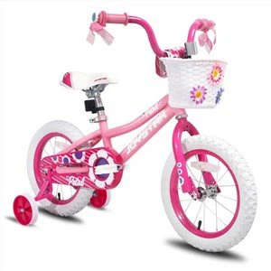 Bicicleta de menina roxa rosa de 16 polegadas para crianças