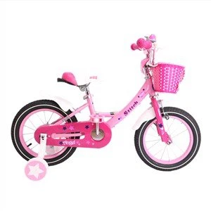 Bicicleta azul rosa de 18 polegadas