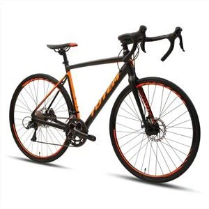 Bicicleta de estrada com freio a disco de liga de alumínio