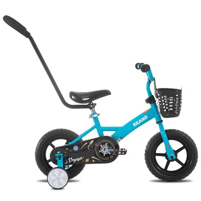 Bicicleta infantil JOYKIE JOYSTAR 10/12 polegadas para meninos e meninas de 1 a 4 anos, bicicleta infantil com rodas de treino e cesta bicicleta infantil
